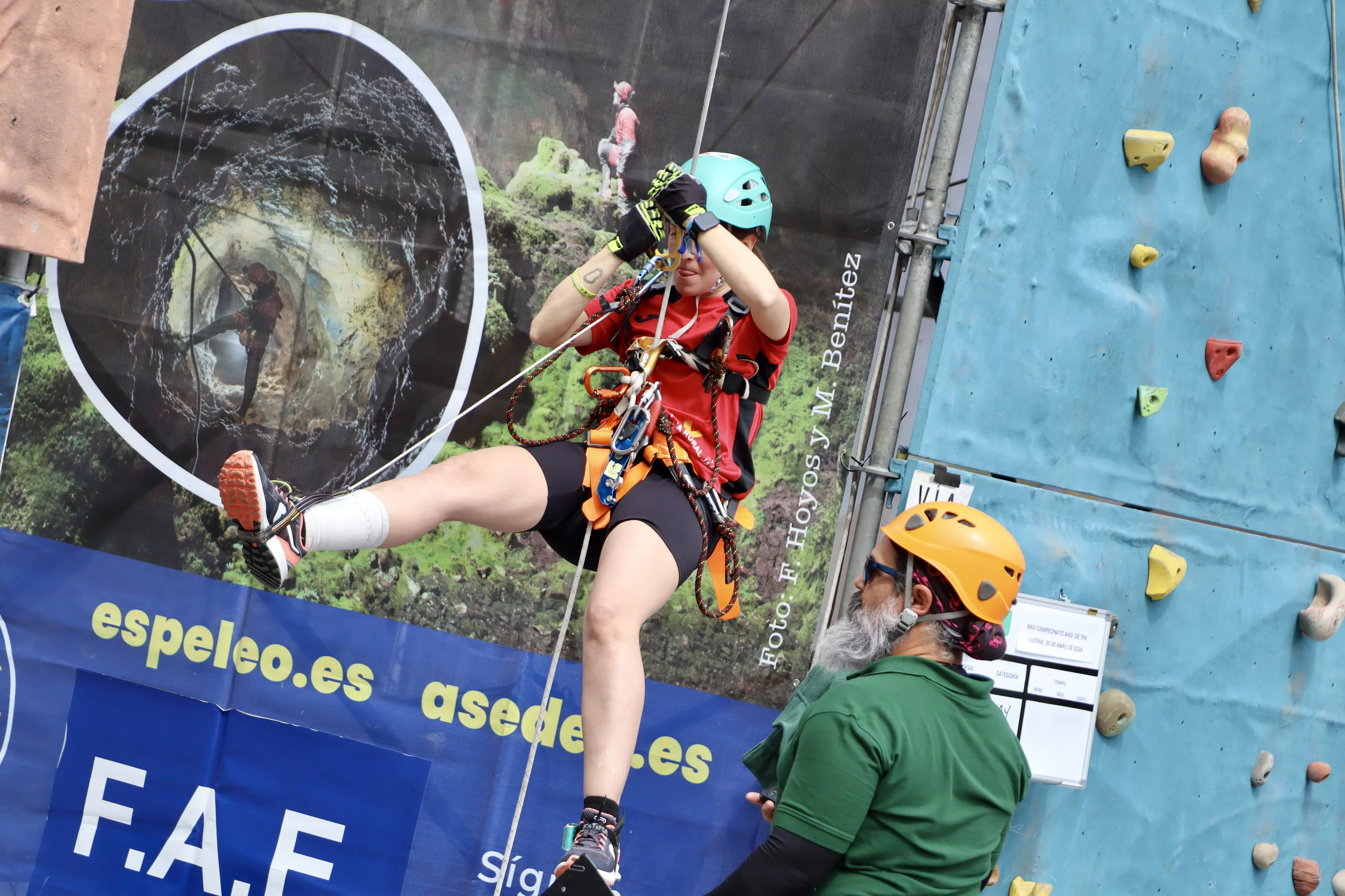 Campeonato Andaluz de Técnicas de Progresión Vertical (TPV) en Espeleología en Lucena