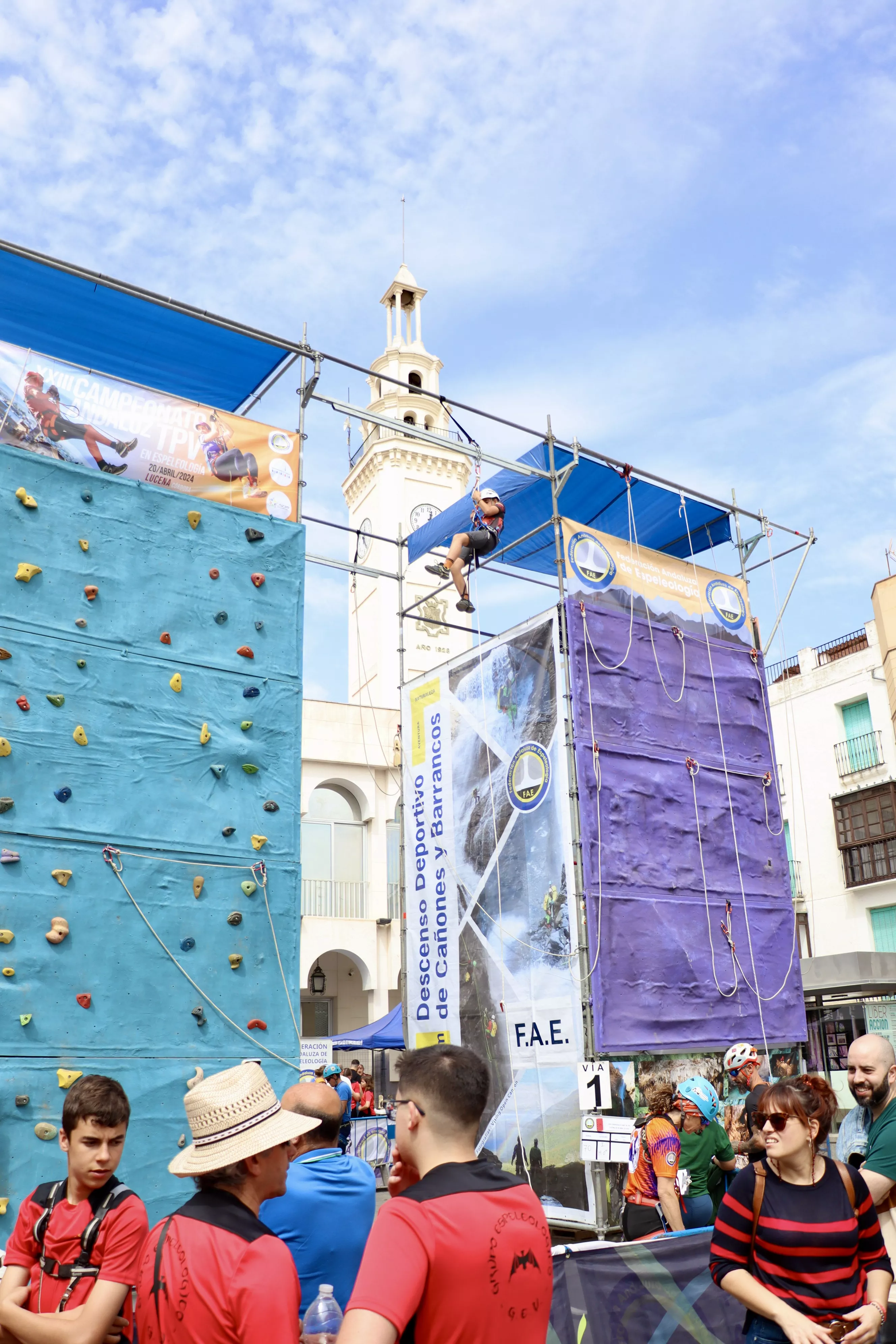 Campeonato Andaluz de Técnicas de Progresión Vertical (TPV) en Espeleología en Lucena