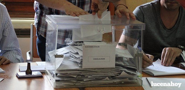  El PSOE gana las elecciones en Lucena, mientras PP e IU ceden ante los nuevos partidos 