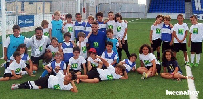  El balón es la estrella en la cuarta edición del Campus de Fútbol "Ciudad de Lucena" 