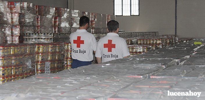  Más de 2.000 personas se beneficiarán en Lucena del reparto de comida que llevará a cabo Cruz Roja en la provincia 