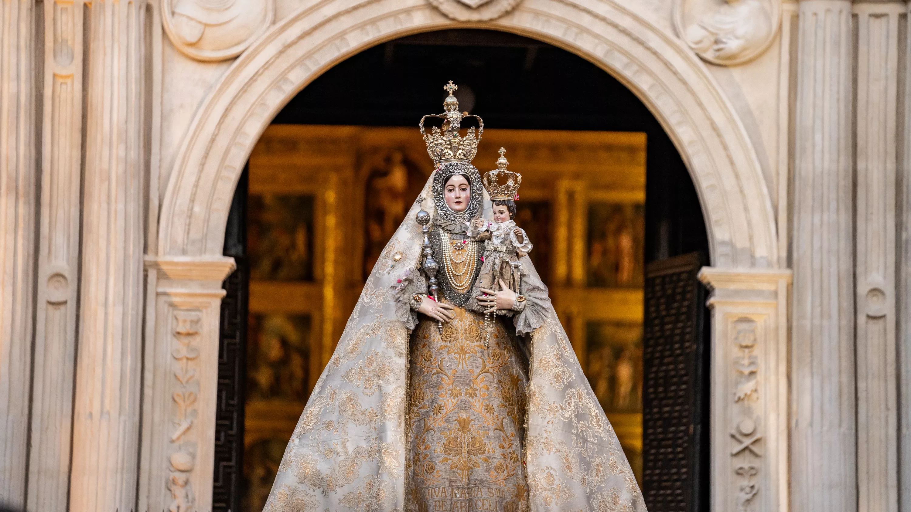 Traslado a San Mateo de la Virgen de Araceli, el pasado año.