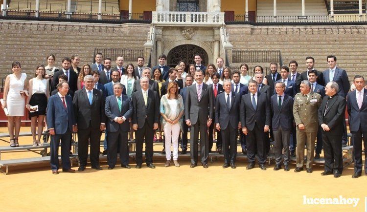 Galería: El Rey Felipe VI entrega a Natividad Gómez el Premio Real Maestranza de Caballería de Sevilla