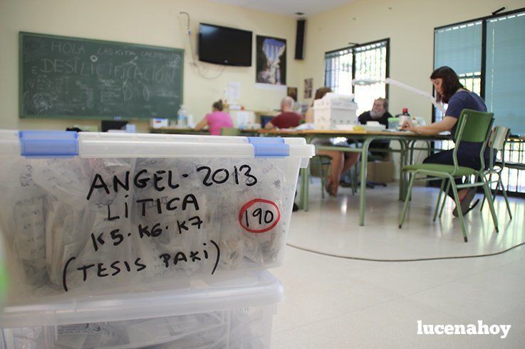 Campaña Cueva del Ángel 2015: Trabajo en el laboratorio Campaña Cueva del Ángel 2015: Trabajo en el laboratorio