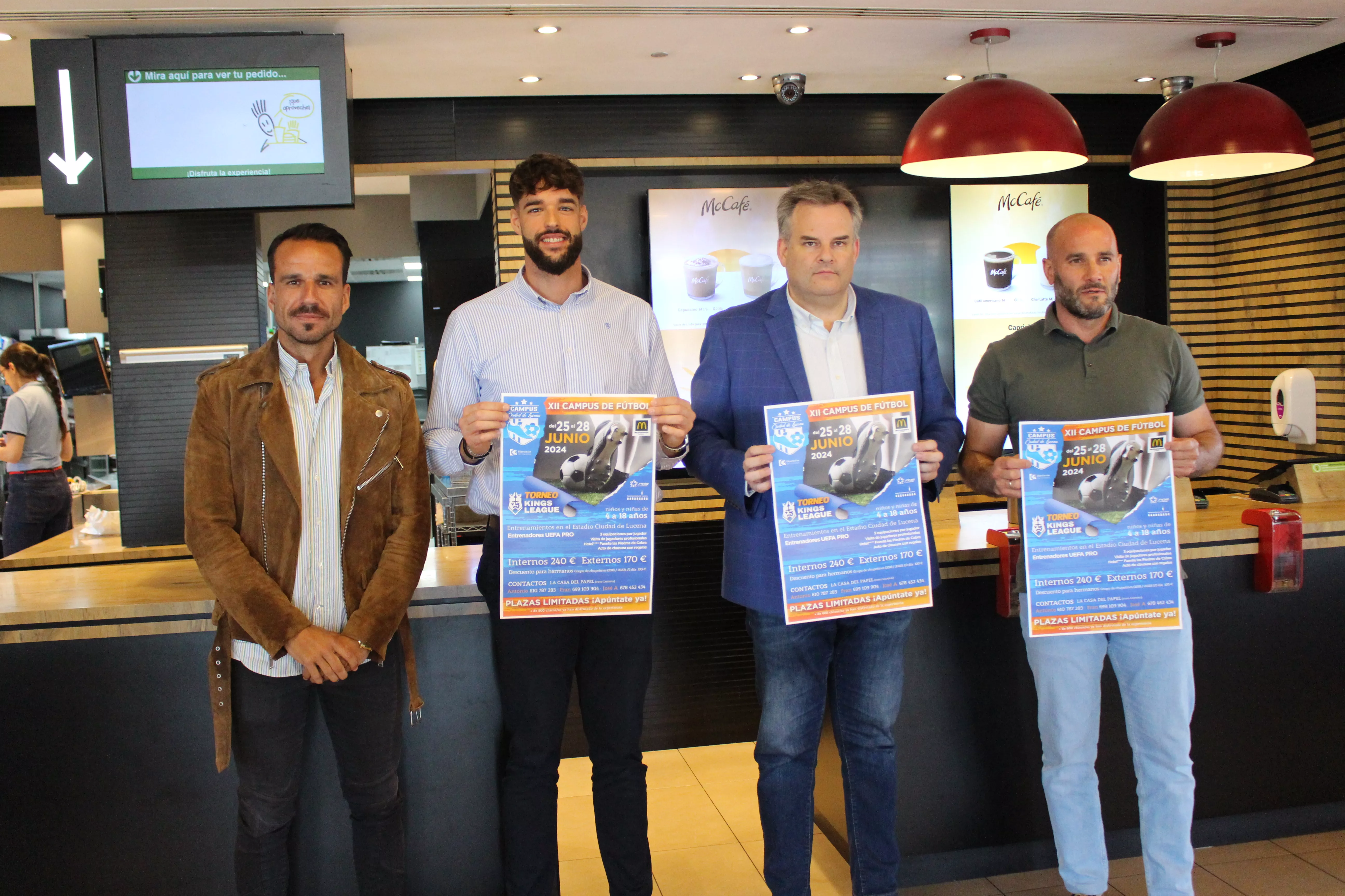 Presentación del campus de fútbol en las instalaciones de McDonalds