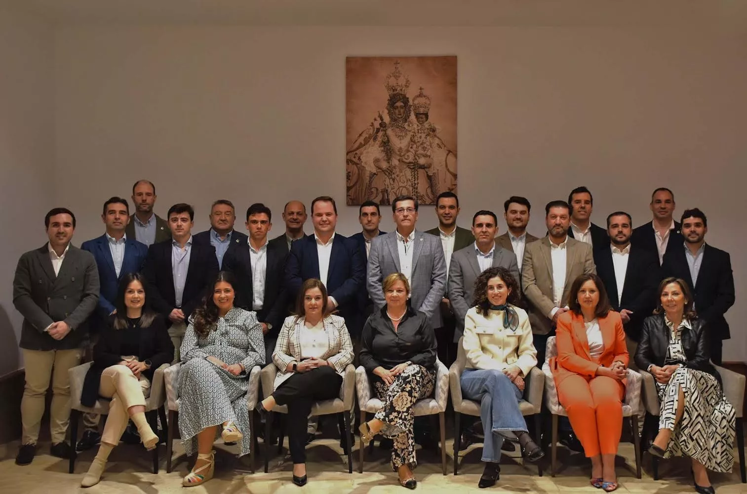 Integrantes de la candidatura que lidera Gregorio Espejo