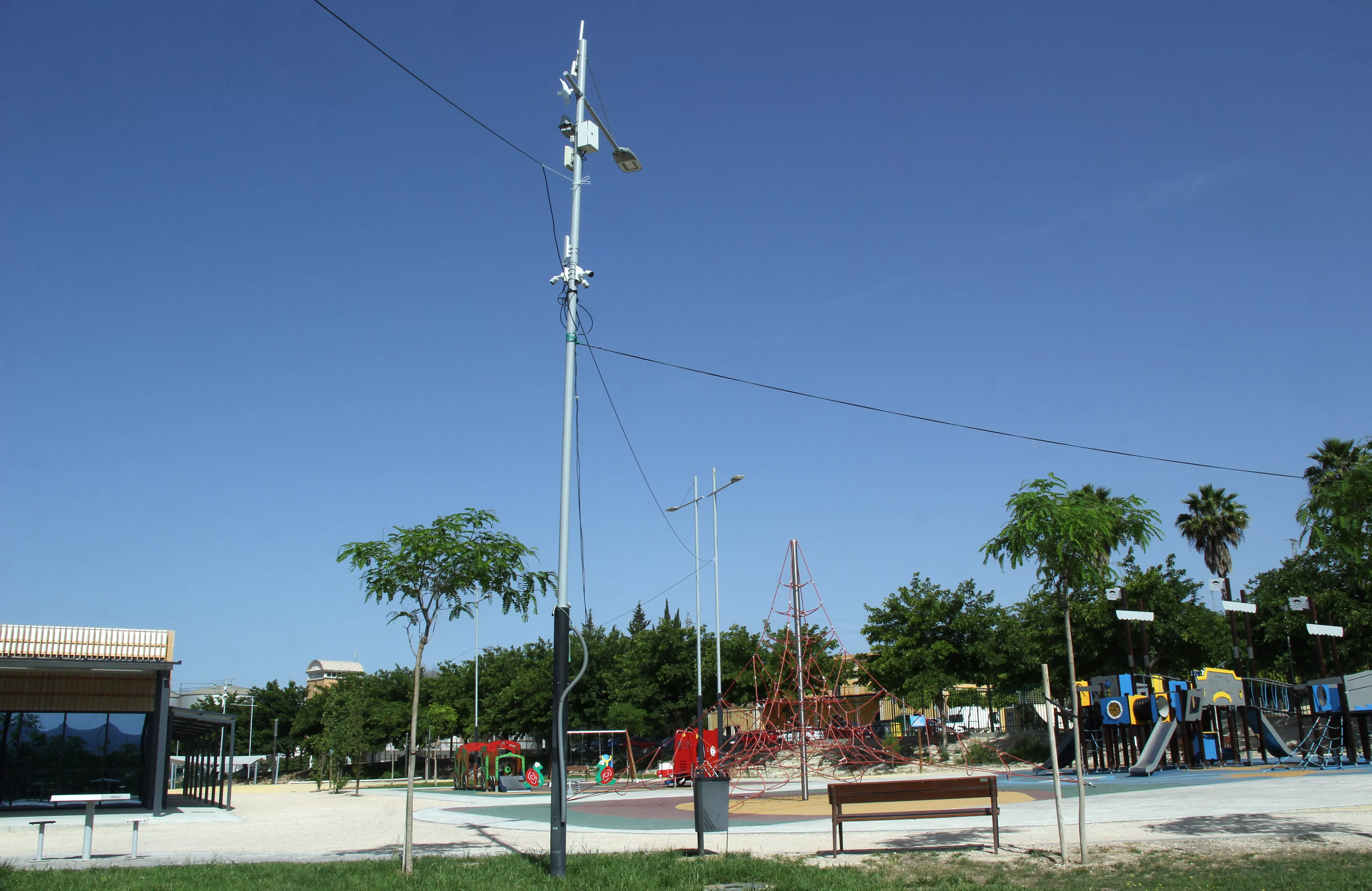 Cámaras de videovigilancia en el Parque Europa