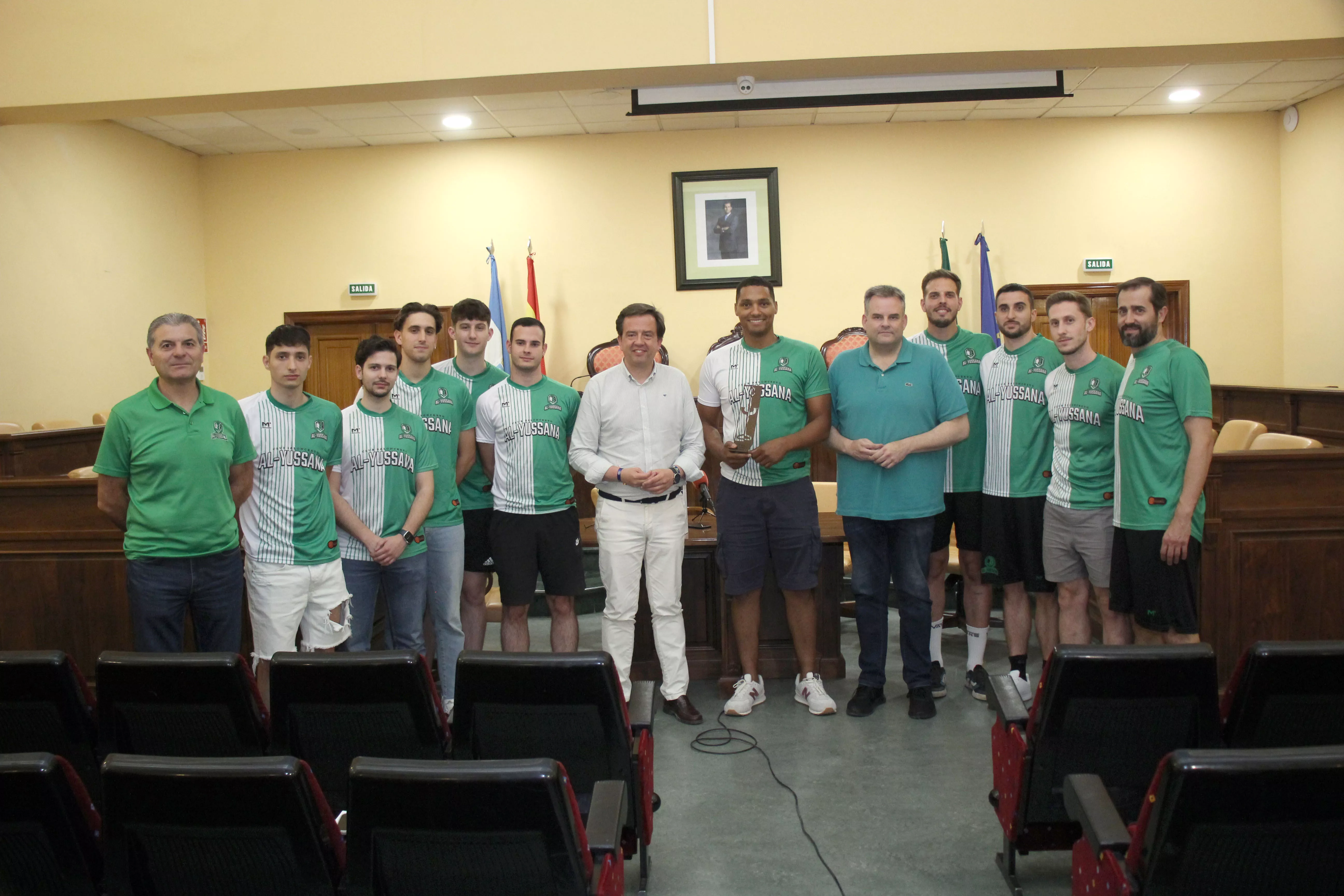 Recepción de Alcaldía al Club Baloncesto Al-Yussana