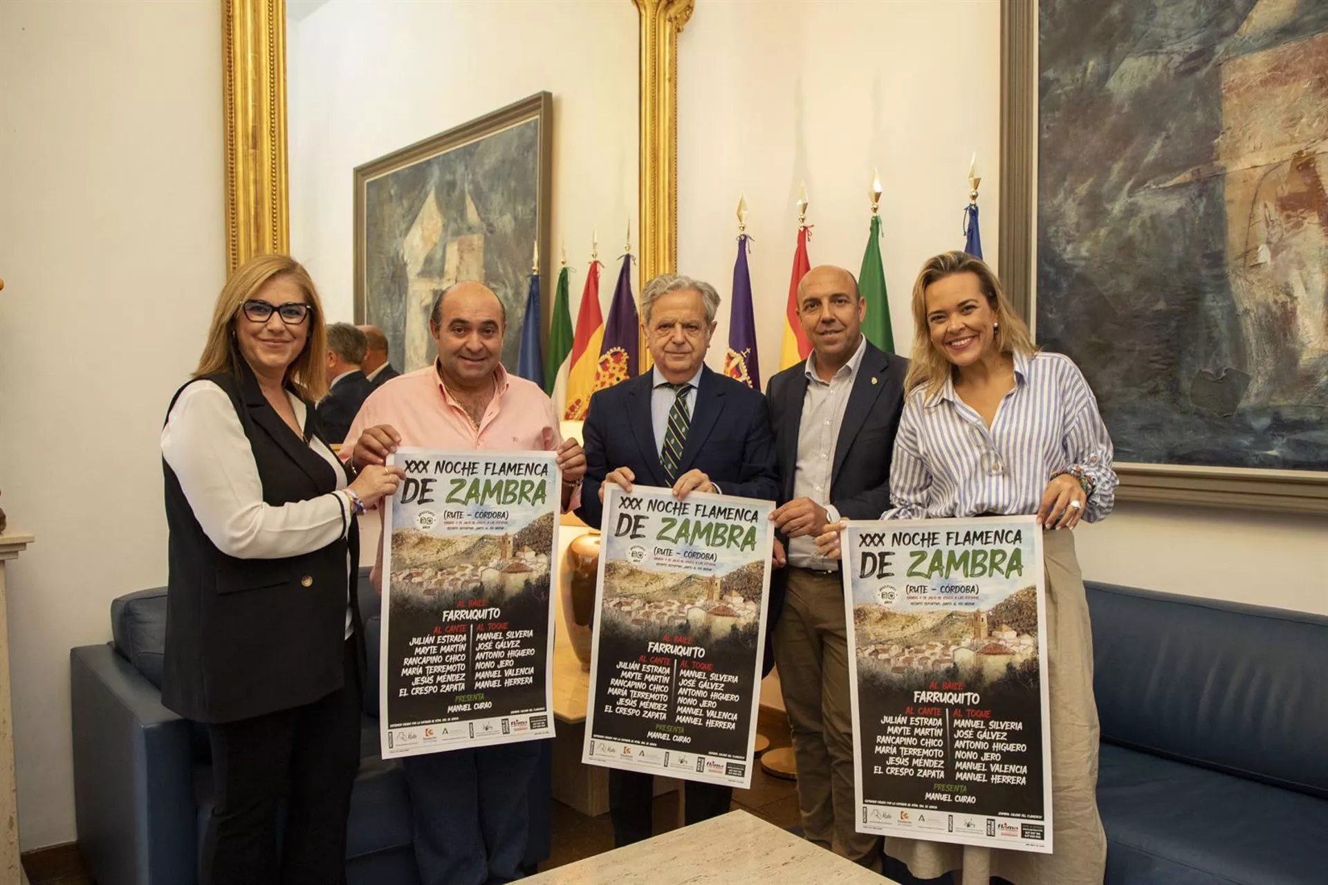 Presentación del cartel de la Noche Flamenca de Zambra en la Diputación Provincial de Córdoba
