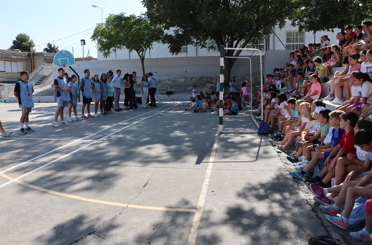 Presentación de las ludotecas de verano en el CEIP El Carmen el pasado año