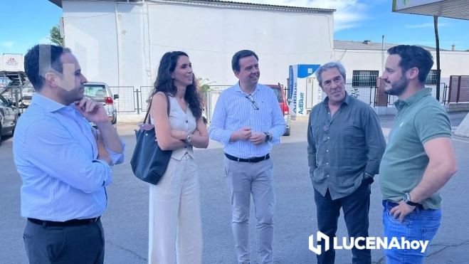 Un momento de la visita de la senadora a la Cooperativa Olivarera de Lucena Un momento de la visita de la senadora a la Cooperativa Olivarera de Lucena
