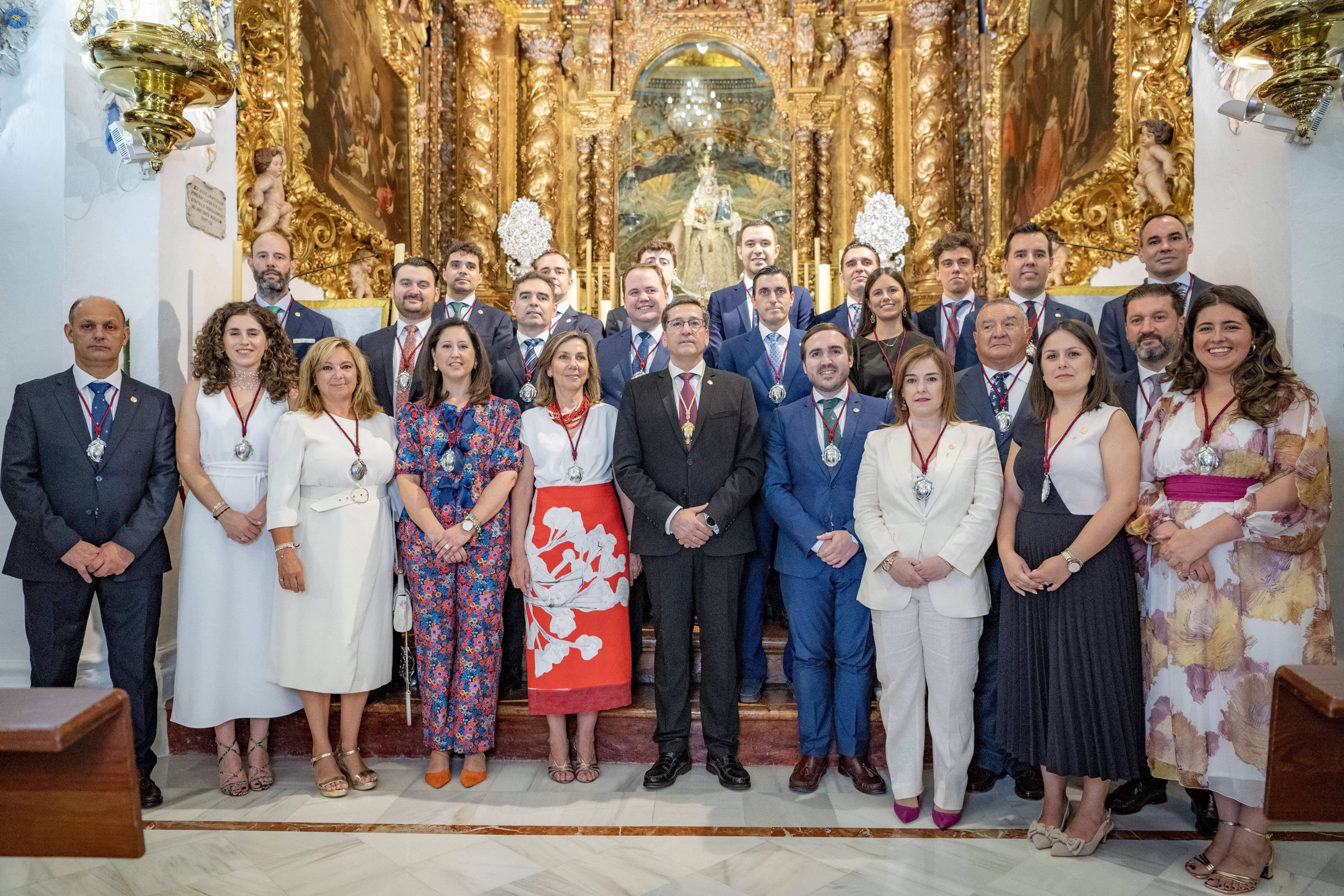 La nueva Junta de Gobierno tras jurar sus cargos para el mandato de los próximos cuatro años.