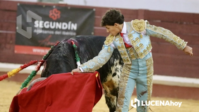 Manuel Domínguez en un lance de su faena Manuel Domínguez en un lance de su faena