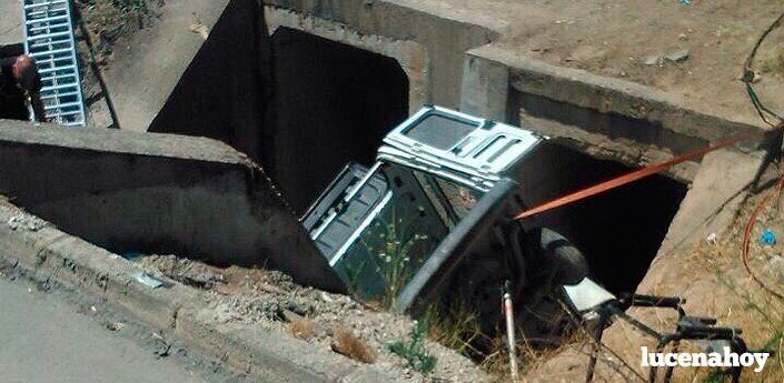  Situación en la que quedó el vehículo. Foto: Cedida 