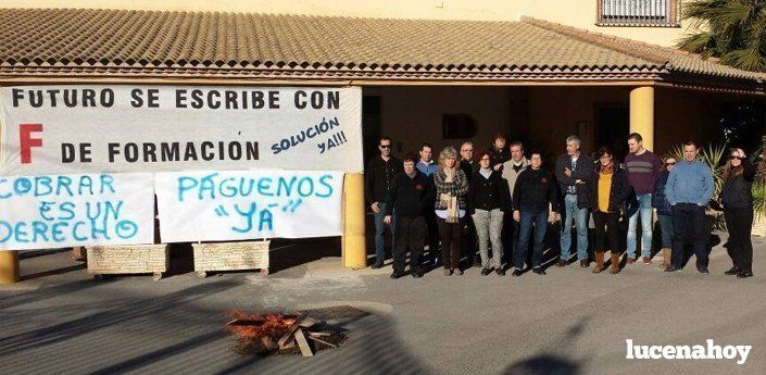  Una reciente protesta en el CEMER de Encinas Reales. Archivo LucenaHoy 
