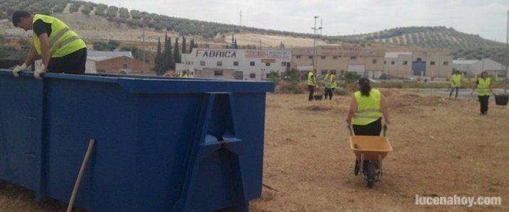  Participantes en el programa del pasado año, en la zona de Los Polvillares. Archivo LucenaHoy 