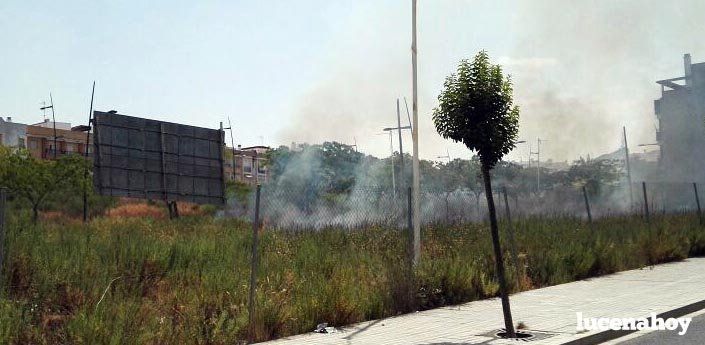  Tercer incendio de este verano en el Plan Parcial Oeste 1 (fotos) 