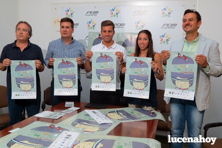  De izquierda a derecha: Domingo Alonso, coordinador de la prueba; Fran Adame, concejal de Juventud; Martín Torralbo, diputado provincial de Deportes; Araceli López, miembro del equipo de trabajo; Manuel Lara, edil de Deportes. 