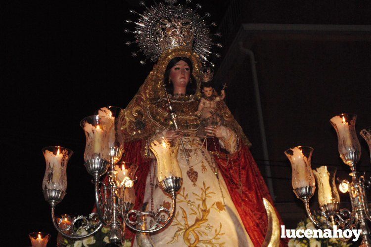  La Virgen del Valle, en la procesión del año 2014. 