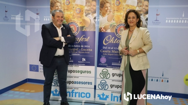 Araceli Rodríguez y Manuel Ortiz durante la presentación del evento Araceli Rodríguez y Manuel Ortiz durante la presentación del evento