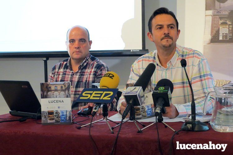  Pepe Tubio, técnico de Turismo; y Manuel Lara, concejal de Turismo del Ayuntamiento de Lucena. 