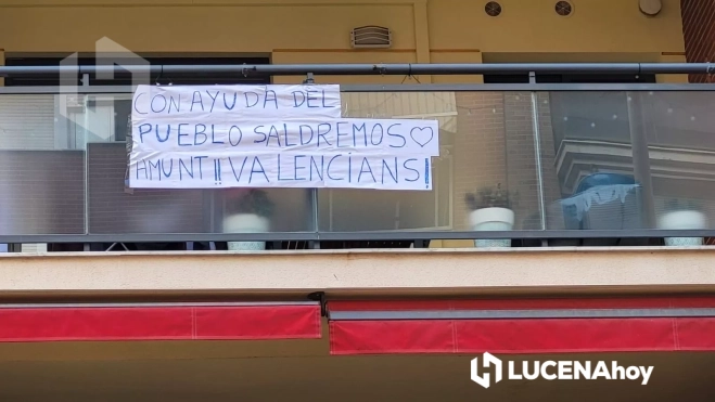 Un grupo de lucentinos colaboran en las tareas de limpieza en Valencia Un grupo de lucentinos colaboran en las tareas de limpieza en Valencia