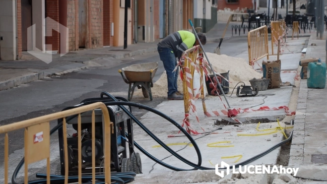 Obras previas para la instalación de los alcorques y el sistema de riego Obras previas para la instalación de los alcorques y el sistema de riego