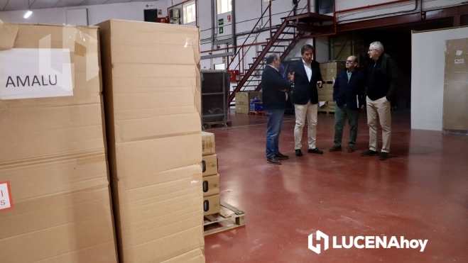Parte de la carga que saldrá en los próximos días con destino a Álora Parte de la carga que saldrá en los próximos días con destino a Álora