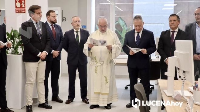 Un momento de la bendición de las instalaciones