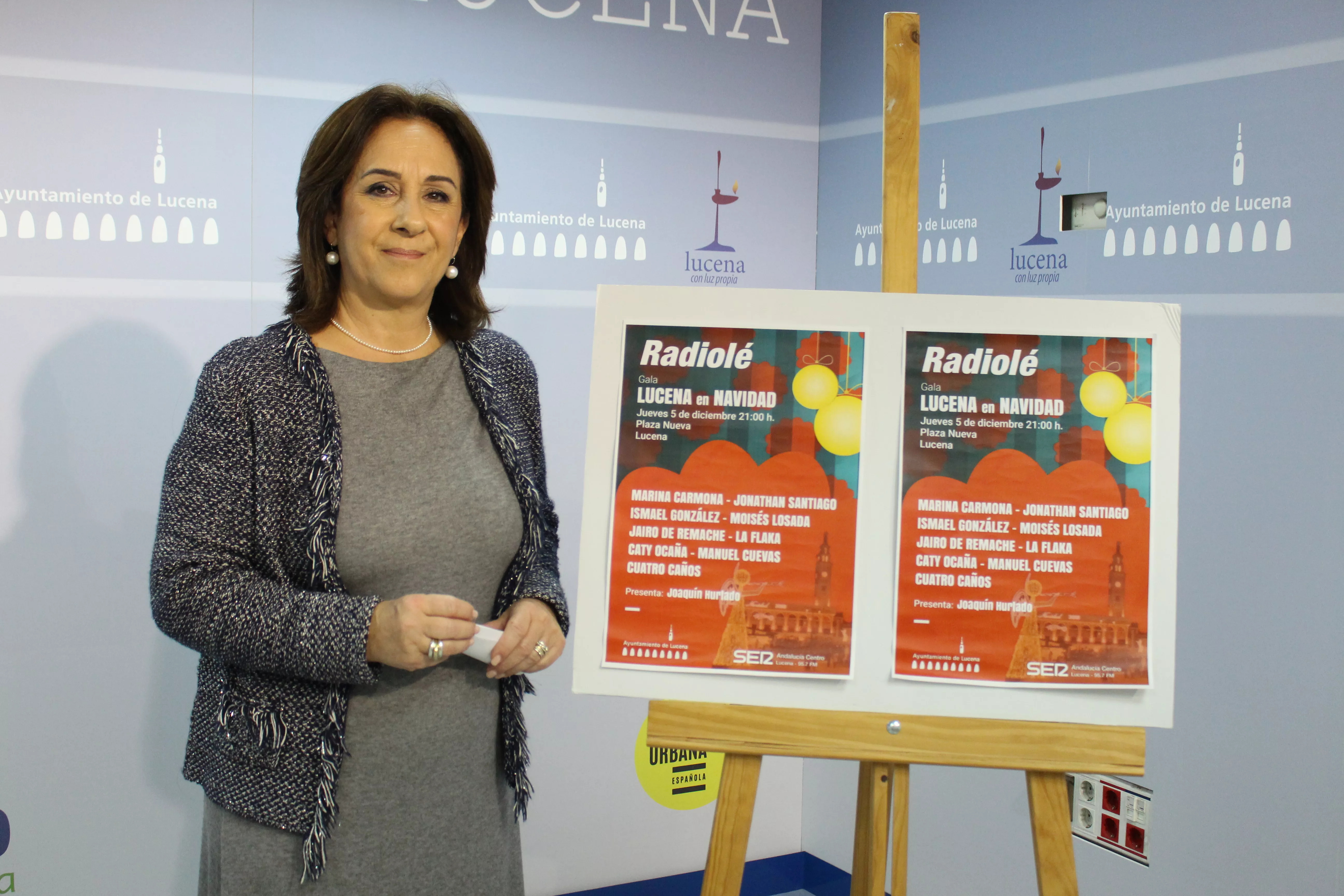 Araceli Rodríguez ha presentado esta gala de Navidad