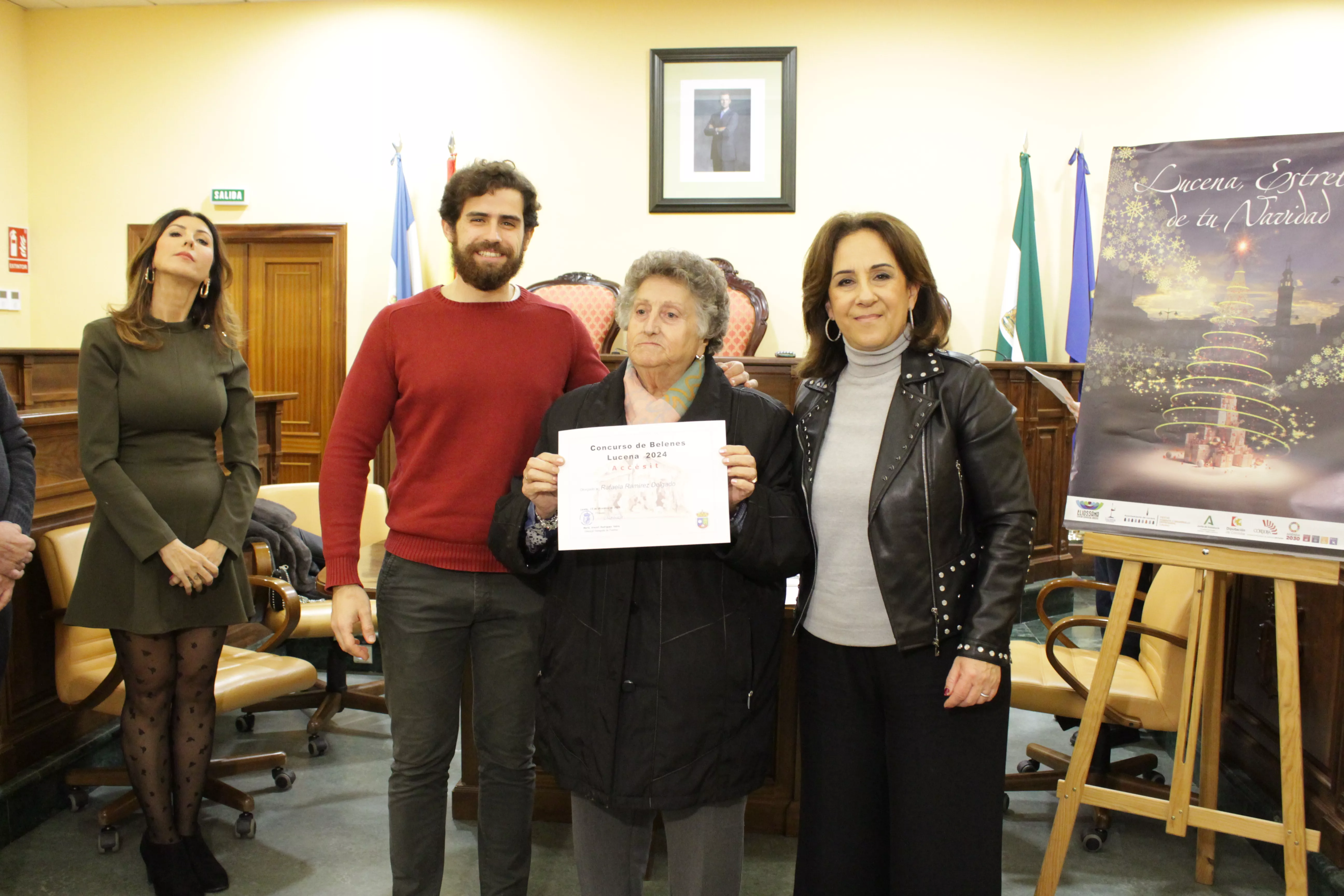 Entrega de premios a los ganadores del Concurso de Belenes Populares de Lucena
