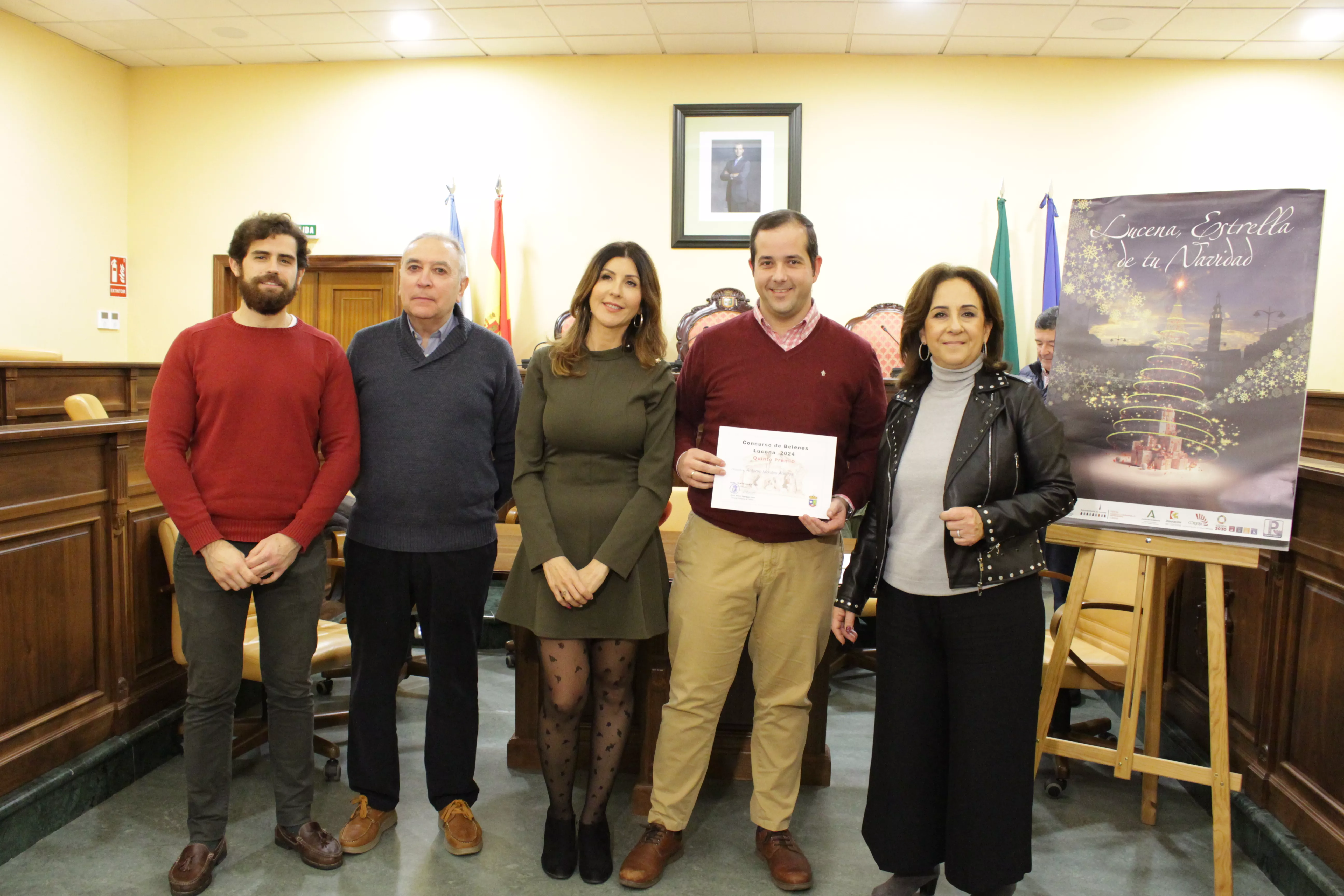 Entrega de premios a los ganadores del Concurso de Belenes Populares de Lucena