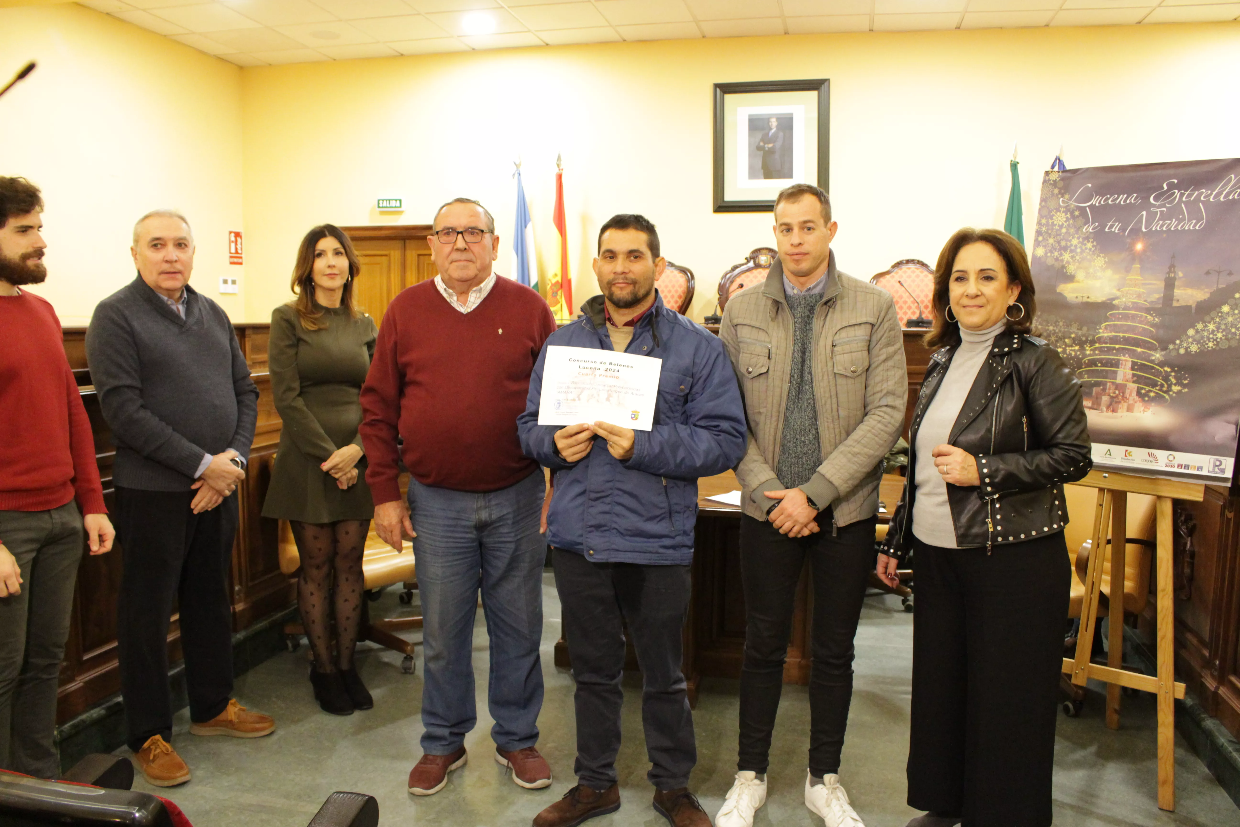 Entrega de premios a los ganadores del Concurso de Belenes Populares de Lucena