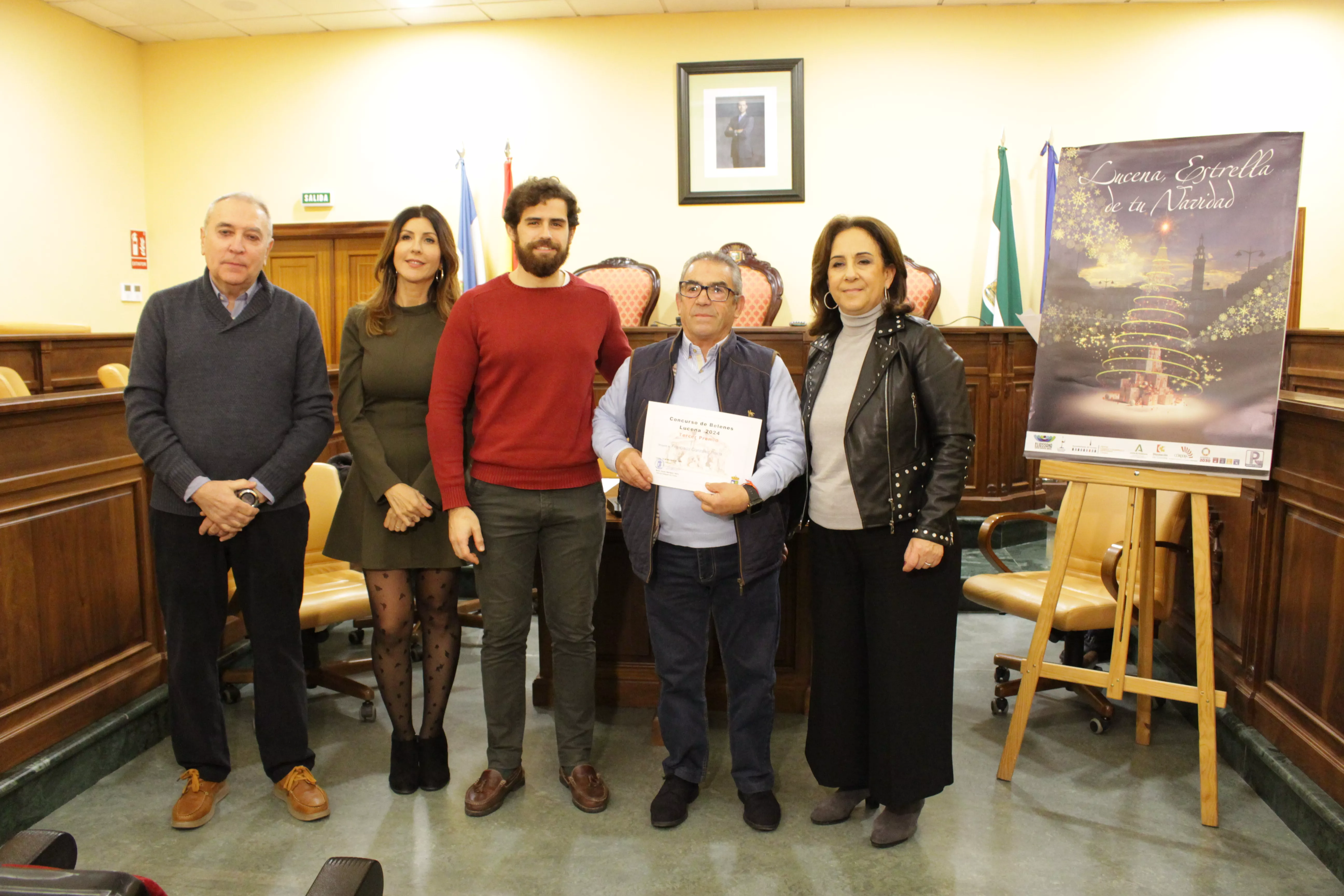 Entrega de premios a los ganadores del Concurso de Belenes Populares de Lucena