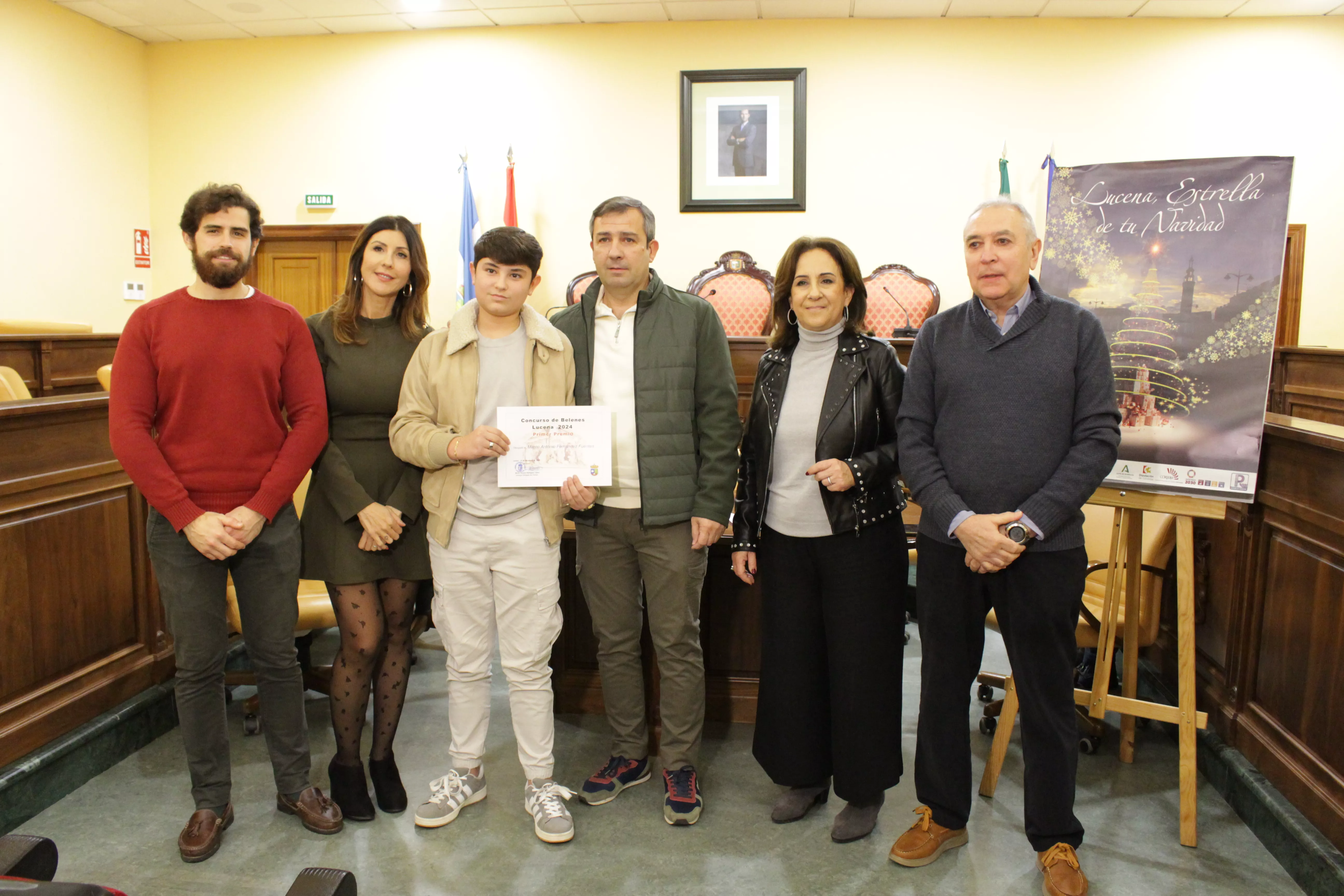 Entrega de premios a los ganadores del Concurso de Belenes Populares de Lucena