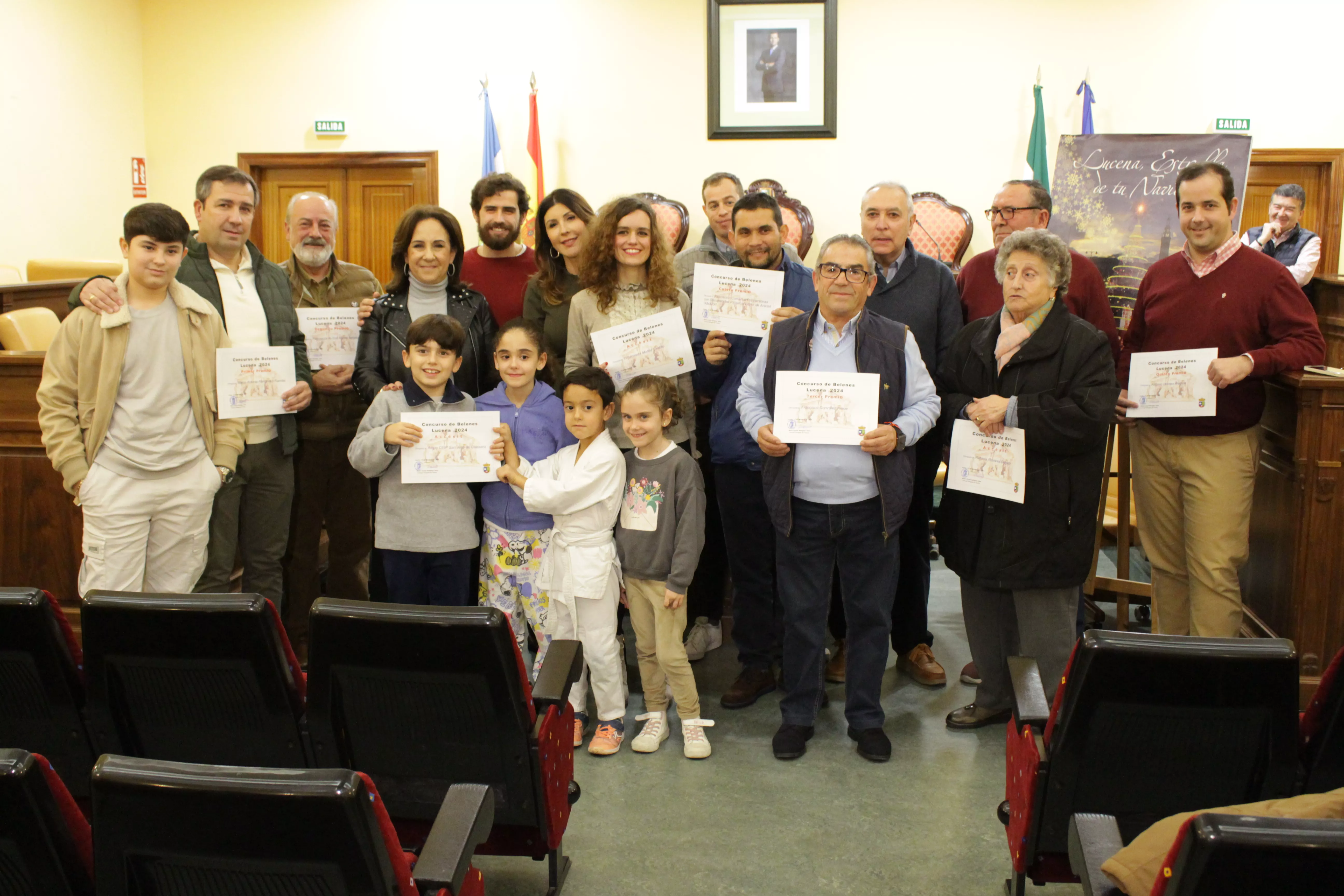 Entrega de premios a los ganadores del Concurso de Belenes Populares de Lucena
