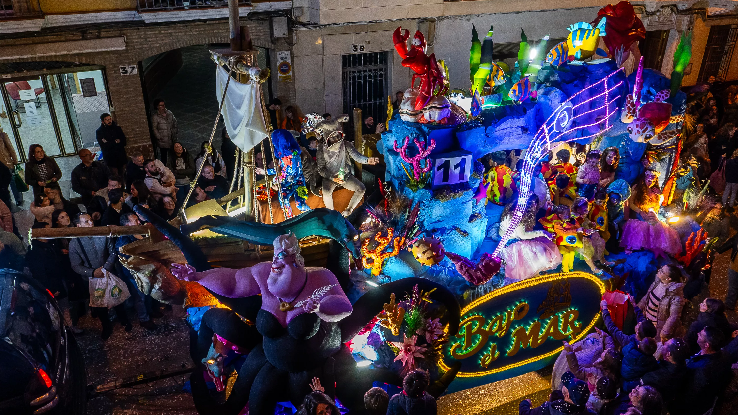 Cabalgata de la Ilusión 2025. Bajo el mar, carroza ganadora