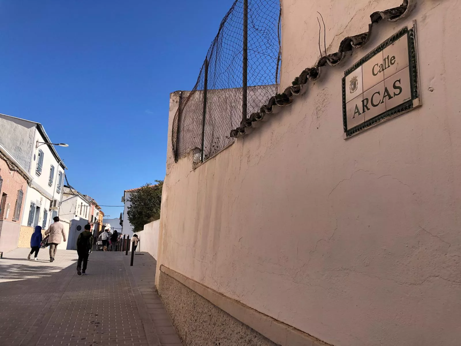 La calle Arcas, en la zona sur de Lucena