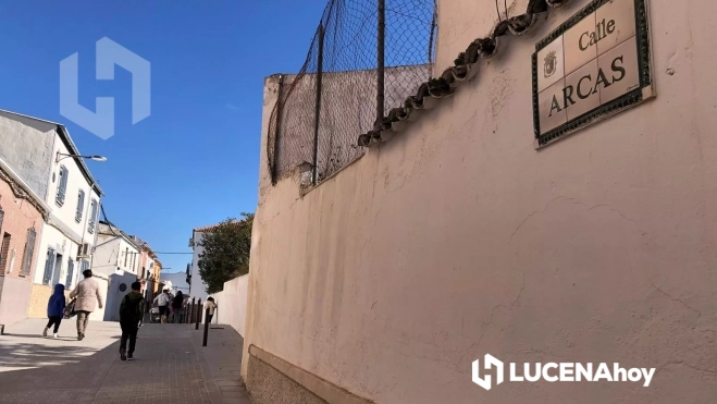 La calle Arcas, en la zona sur de Lucena La calle Arcas, en la zona sur de Lucena