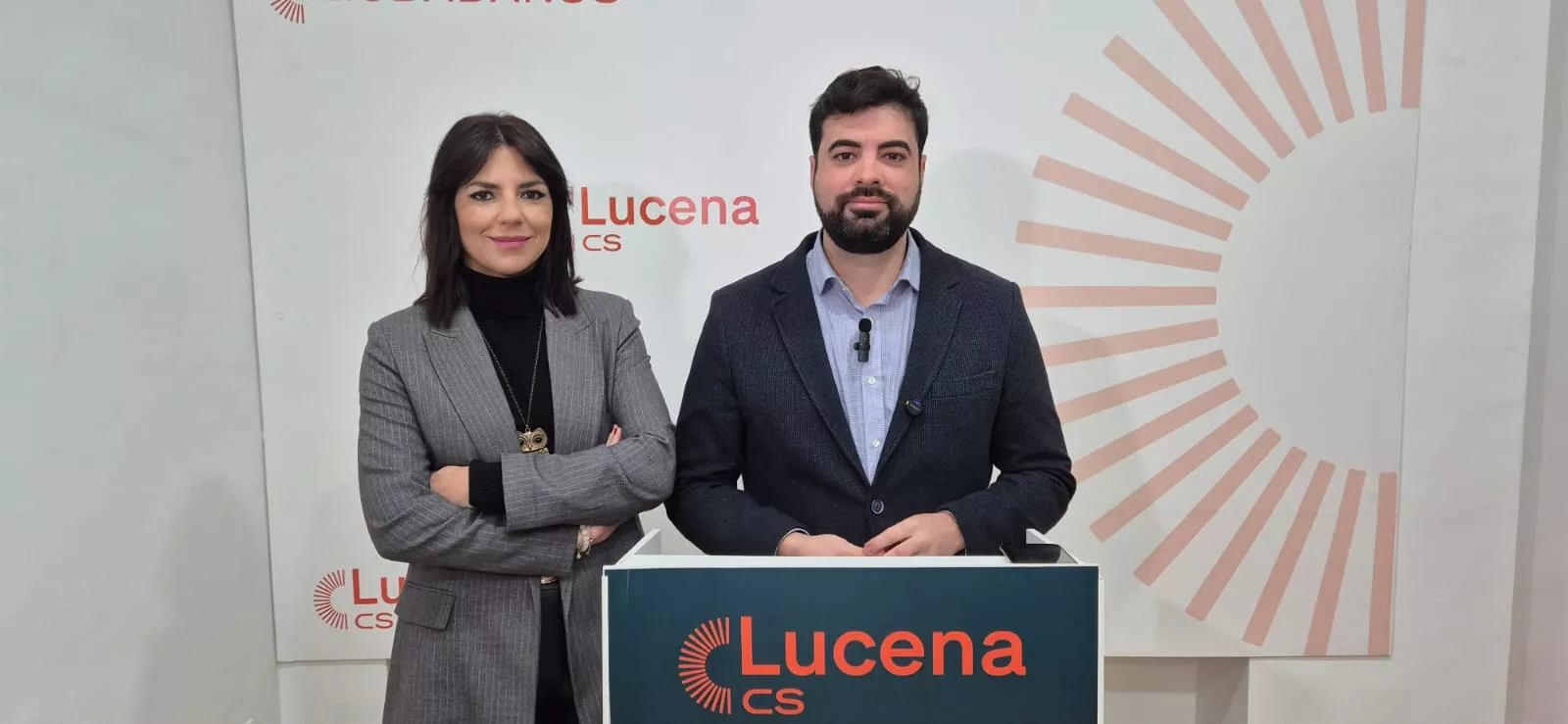Jesús López y Purificación Joyera durante la rueda de prensa celebrada hoy
