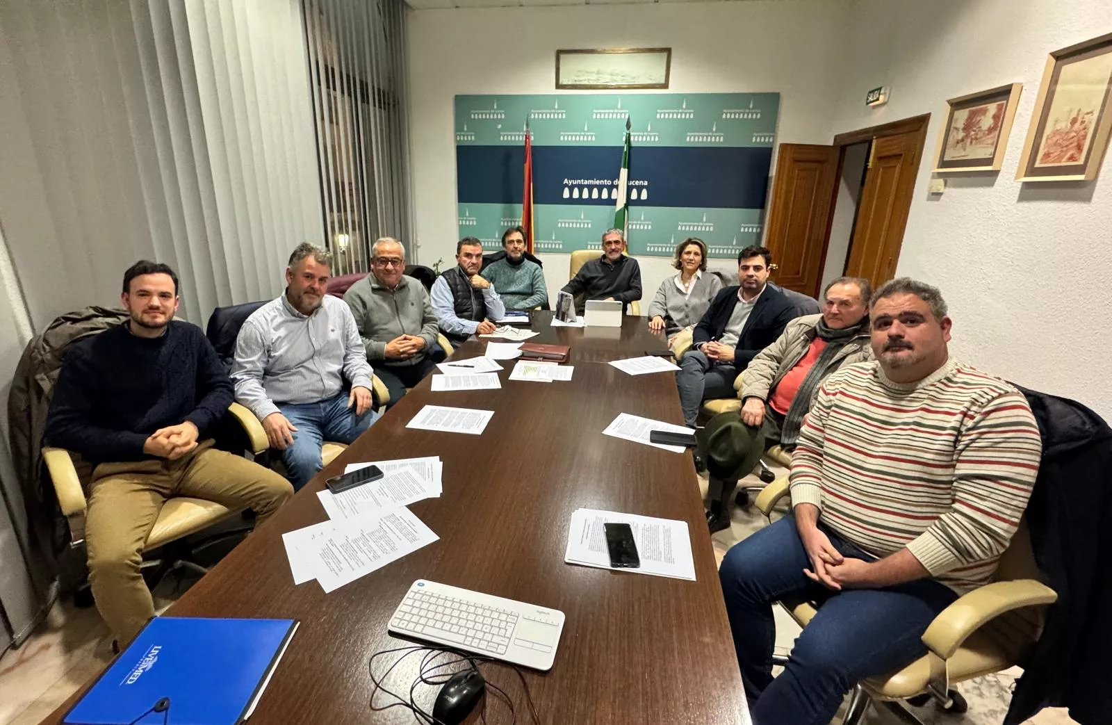 Una de las reuniones del movimiento Mesa de Unidad Ciudadana 'Lucena por su Hospital'. Archivo