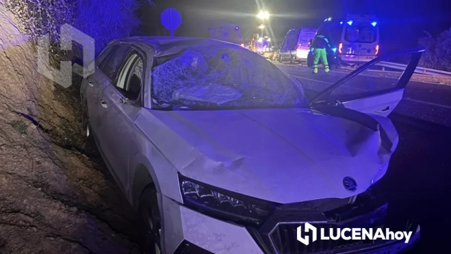 Uno de los vehículos siniestrados en este grave accidente de tráfico Uno de los vehículos siniestrados en este grave accidente de tráfico