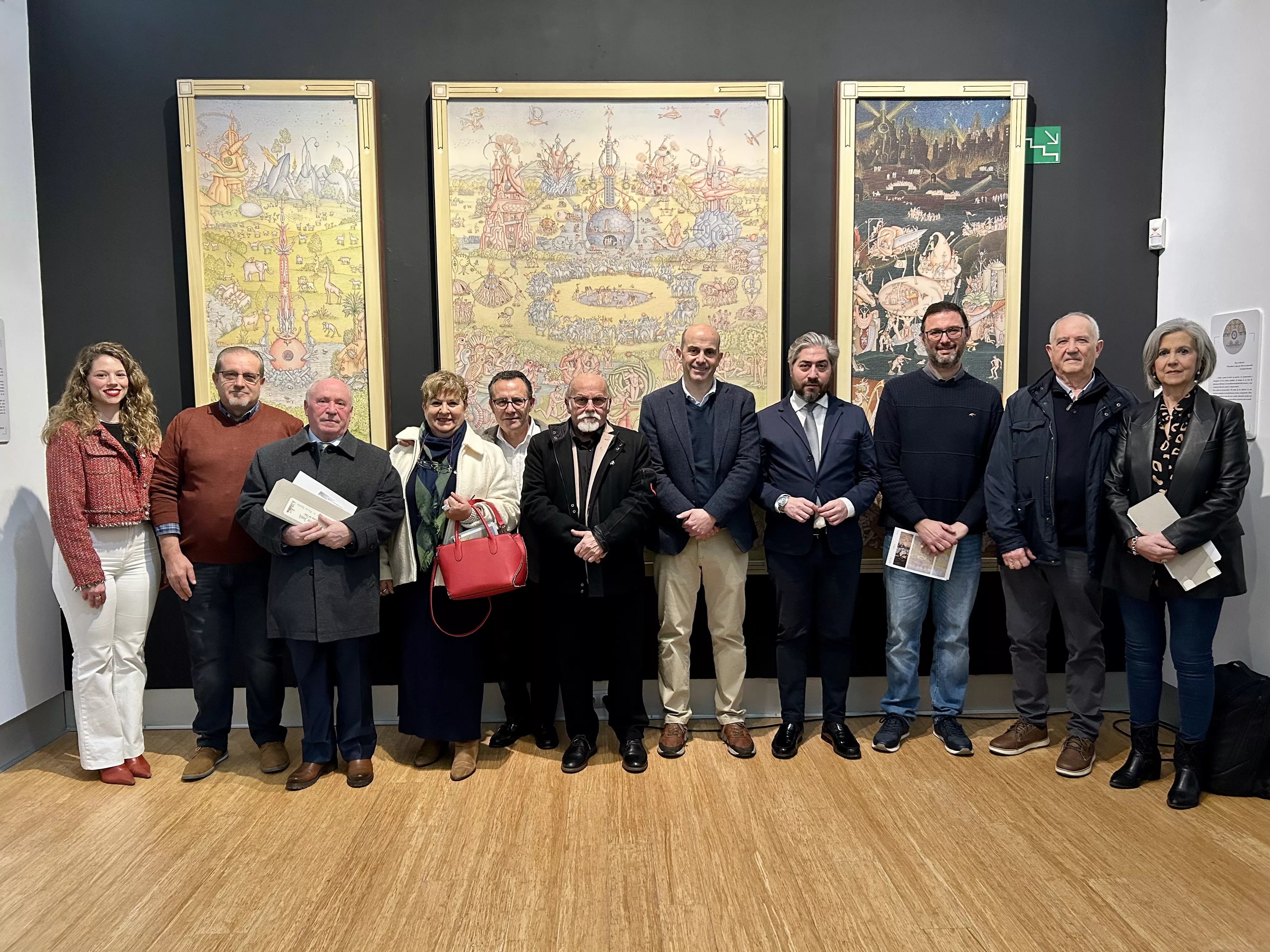 Inauguración de la exposición de Paco Ayala "El Jardín de las Delicias". Inauguración de la exposición de Paco Ayala "El Jardín de las Delicias".