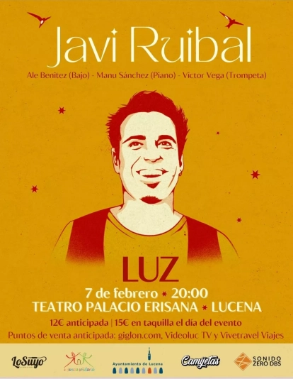 Cartel del concierto y portada del nuevo disco de Javi Ruibal Cartel del concierto y portada del nuevo disco de Javi Ruibal