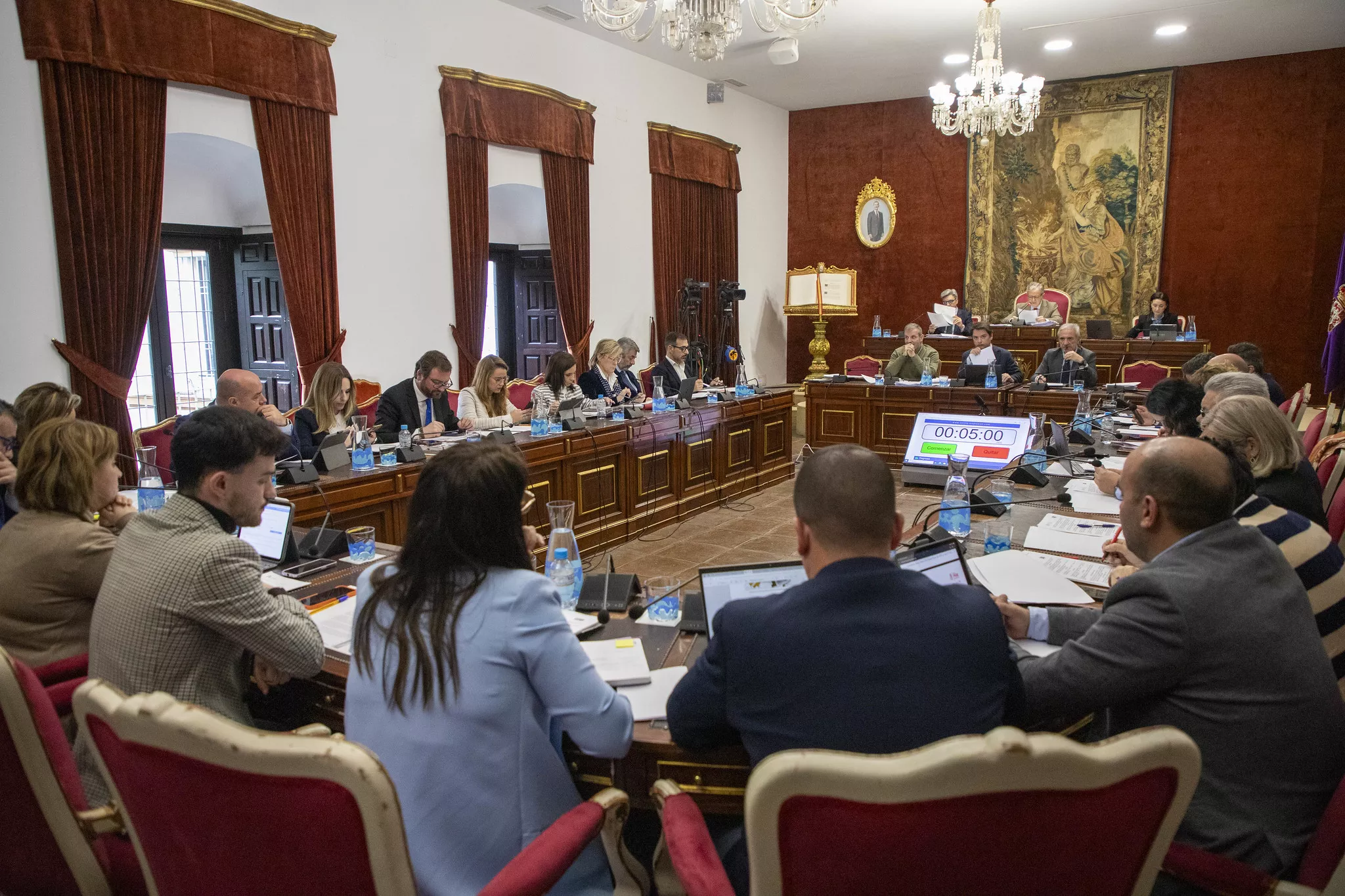 Un momento del pleno en la Diputación de Córdoba
