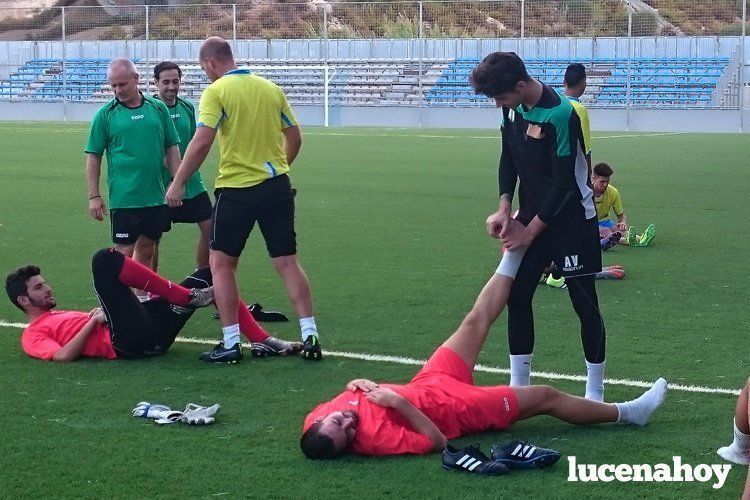  Falete dirigió este martes su primer entrenamiento como técnico del Lucena CF. 