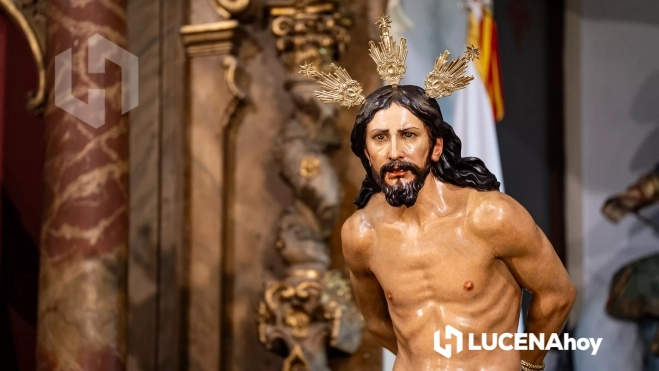 La Imagen del Señor de La Columna tras su restauración La Imagen del Señor de La Columna tras su restauración
