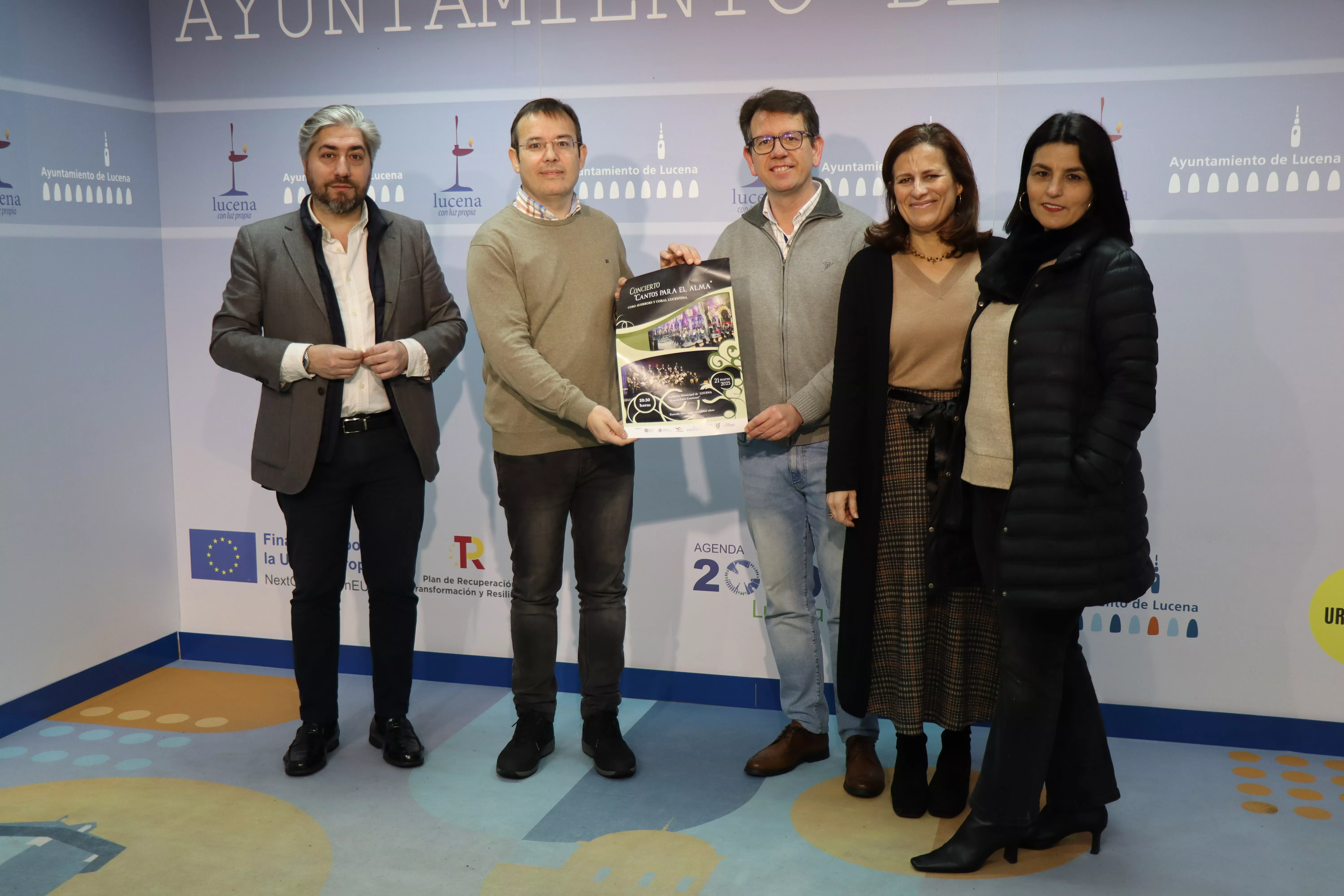 Presentación del concierto "Cantos para el alma" en el ayuntamiento de Lucena