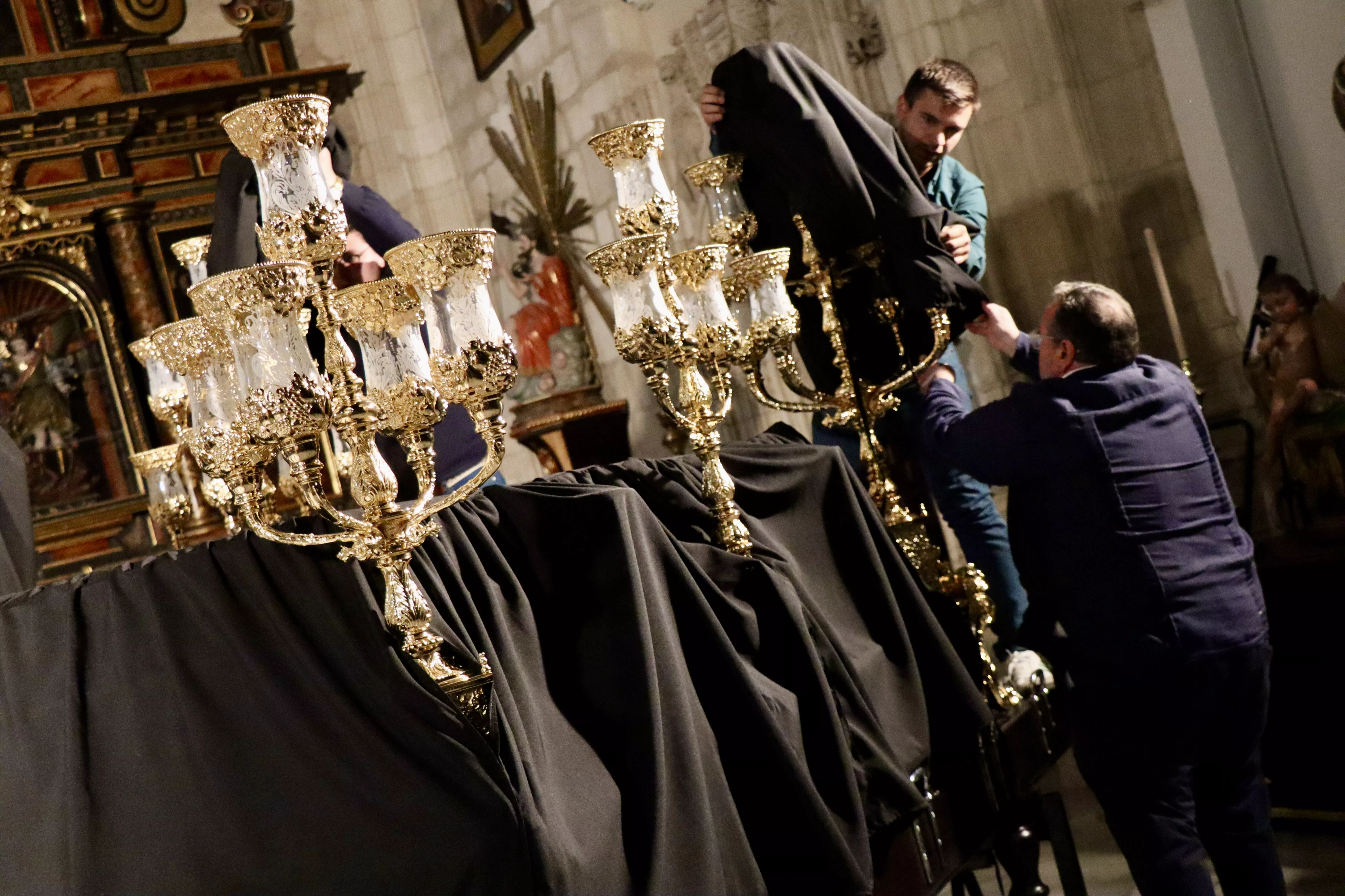 Presentación de la remodelación del trono del Stmo. Cristo de la Humillación