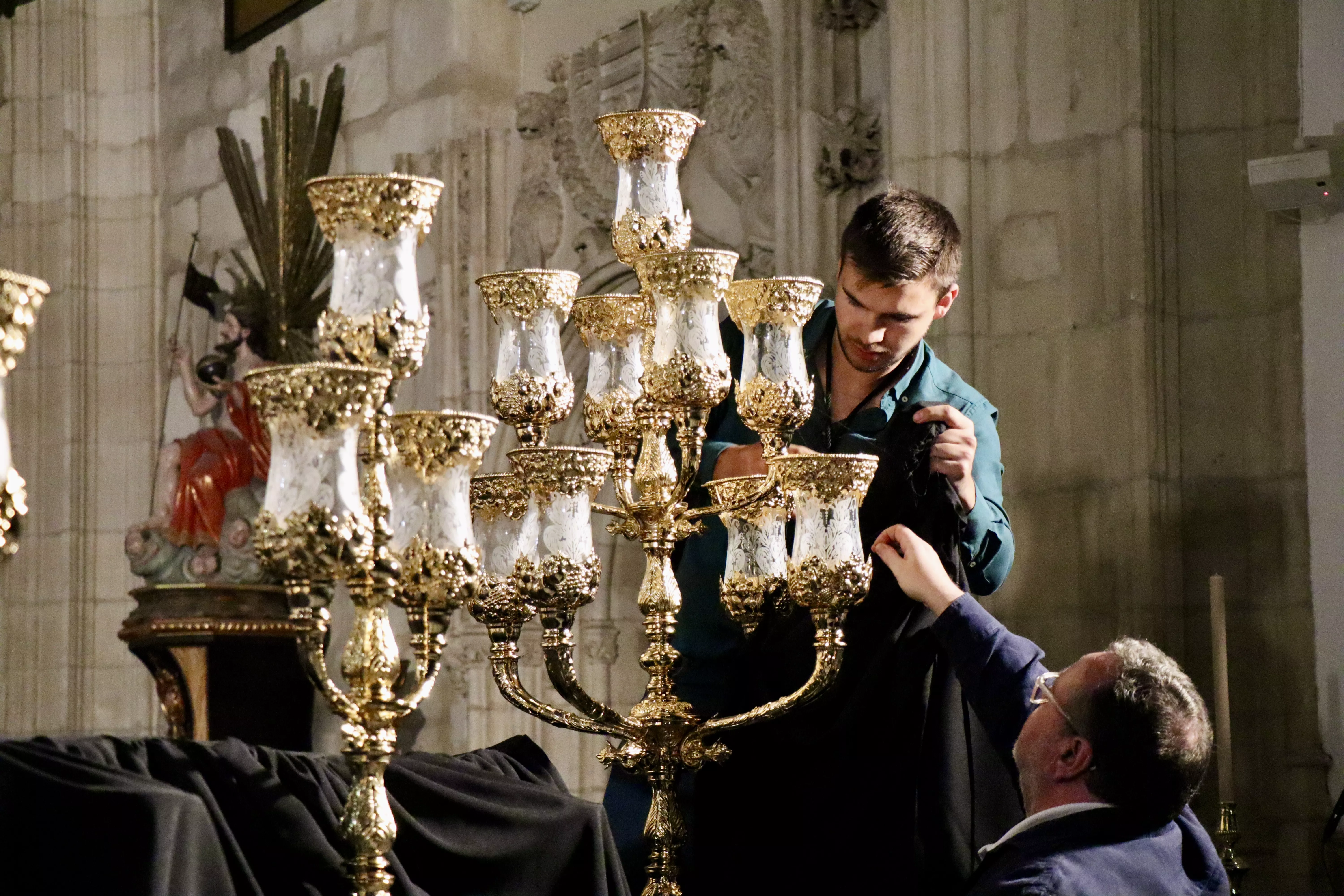Presentación de la remodelación del trono del Stmo. Cristo de la Humillación